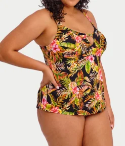 Plus Size Tiger Valley Tankini Top