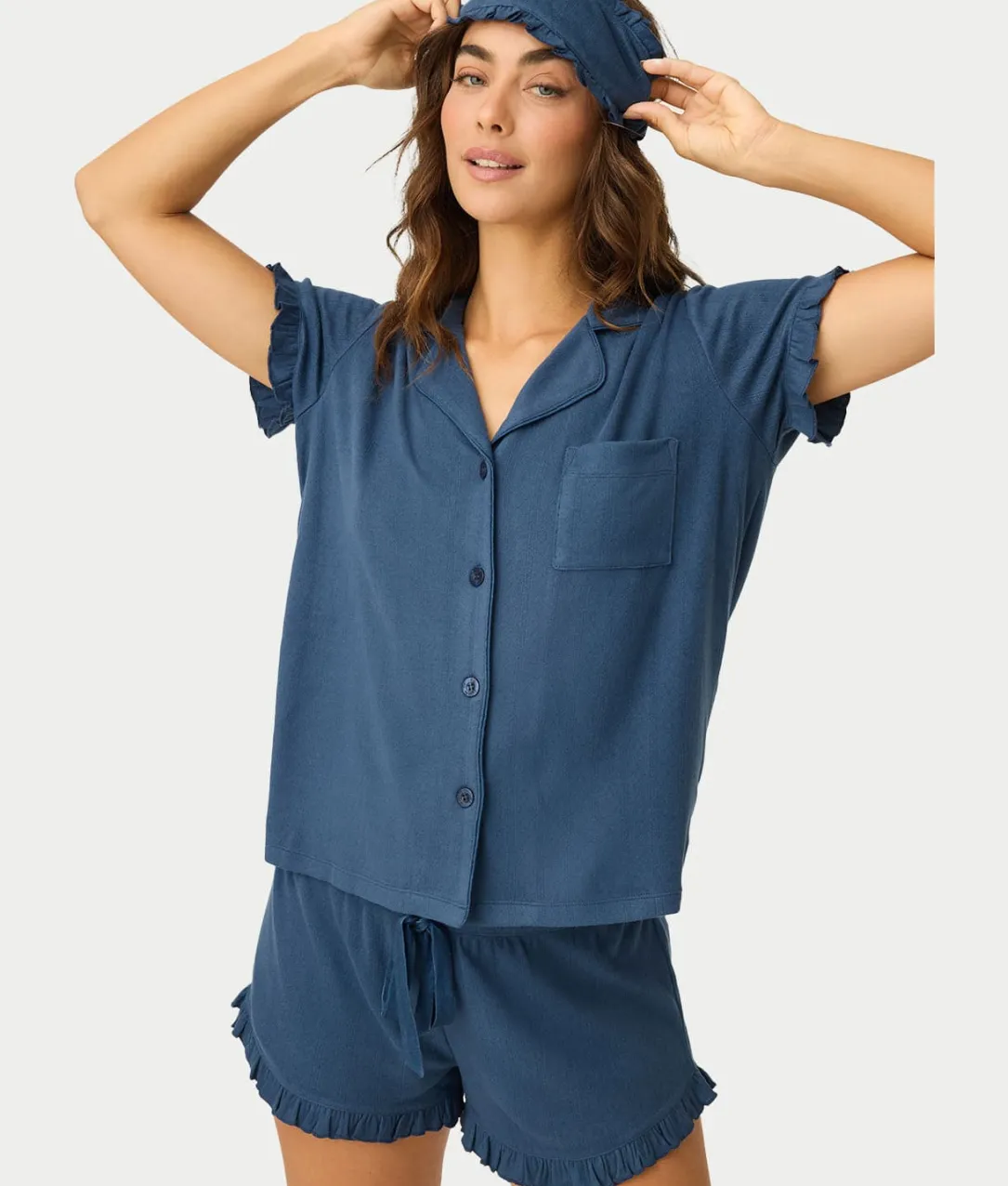 Pointelle Essentials 3-Piece Knit Pajama Set