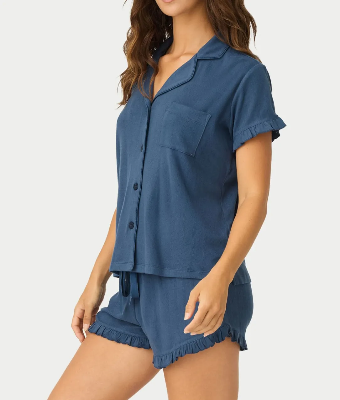 Pointelle Essentials 3-Piece Knit Pajama Set