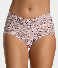 Printed Signature Lace Retro V-Kini