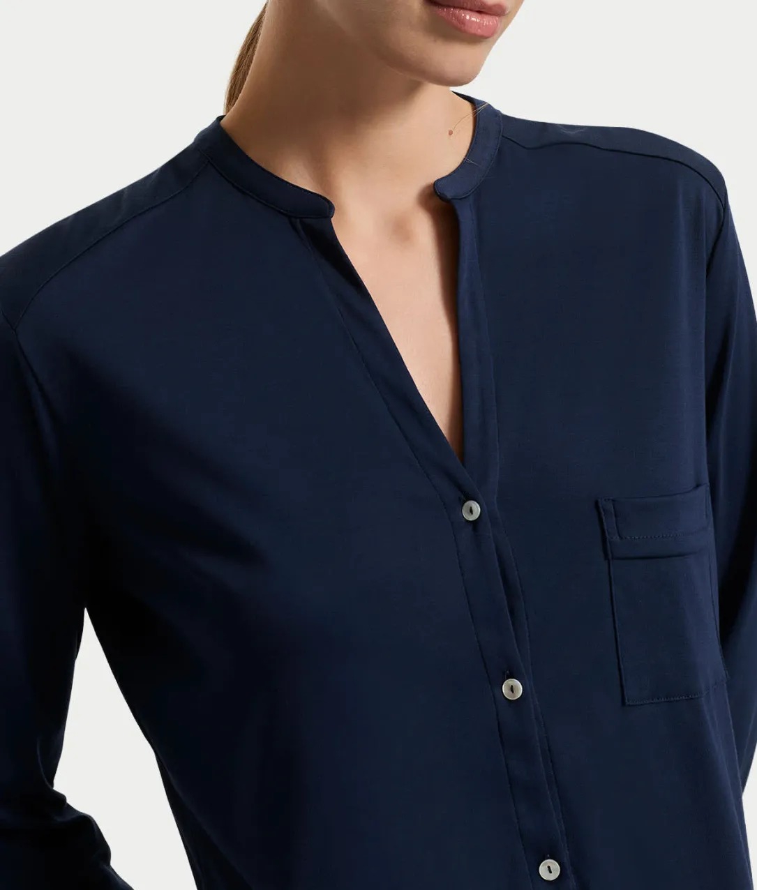 Pure Essence Button Front Soft Cotton Pajama Set