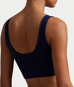 Ribbed Seamless Scoop Cropped Tank