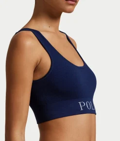 Ribbed Seamless Scoop Cropped Tank