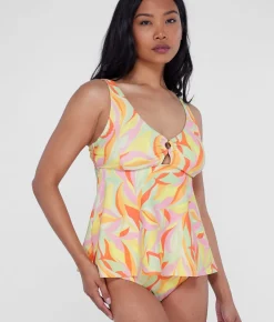 Ring-Front Underwire Tankini Top