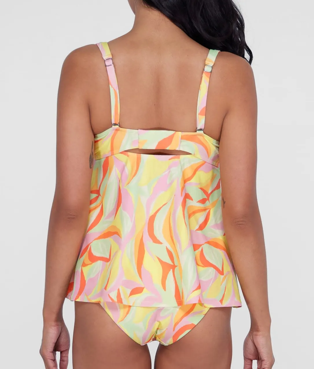 Ring-Front Underwire Tankini Top
