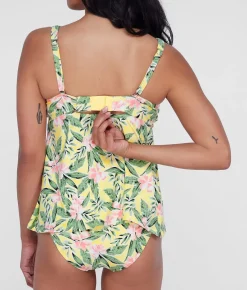 Ring-Front Underwire Tankini Top