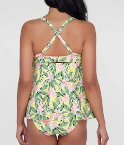 Ring-Front Underwire Tankini Top