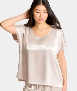 Roxxy Satin Lounge Top