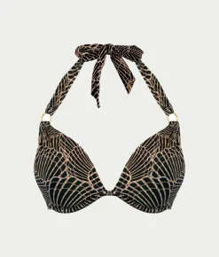 Samoa Push-Up Underwire Halter Bikini Top