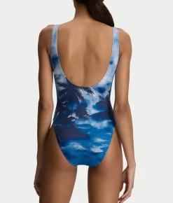 Scenic Scoop Tank One-Piece Swimsuit