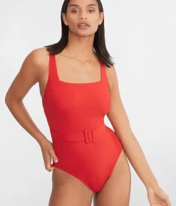 Serene Underwire Belted One-Piece Swimsuit