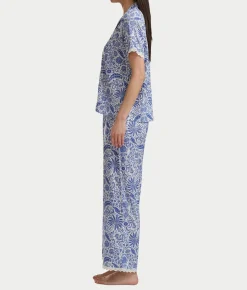 Short Sleeve Knit Top & Cropped Pajama Set