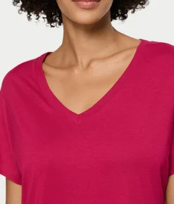 Sleep and Lounge V-Neck Cotton And TENCEL™ Nightgown