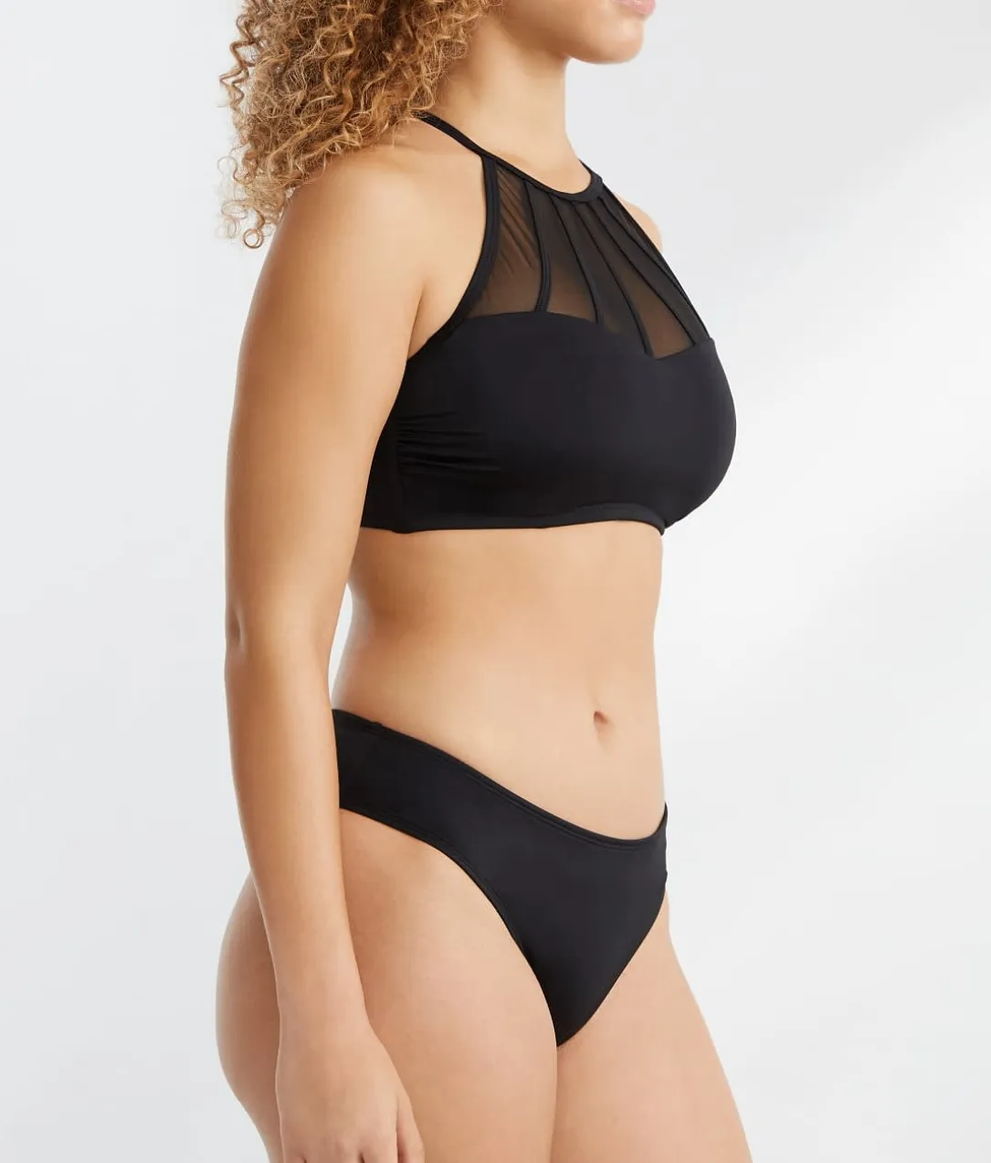 Space High Neck Bikini Top