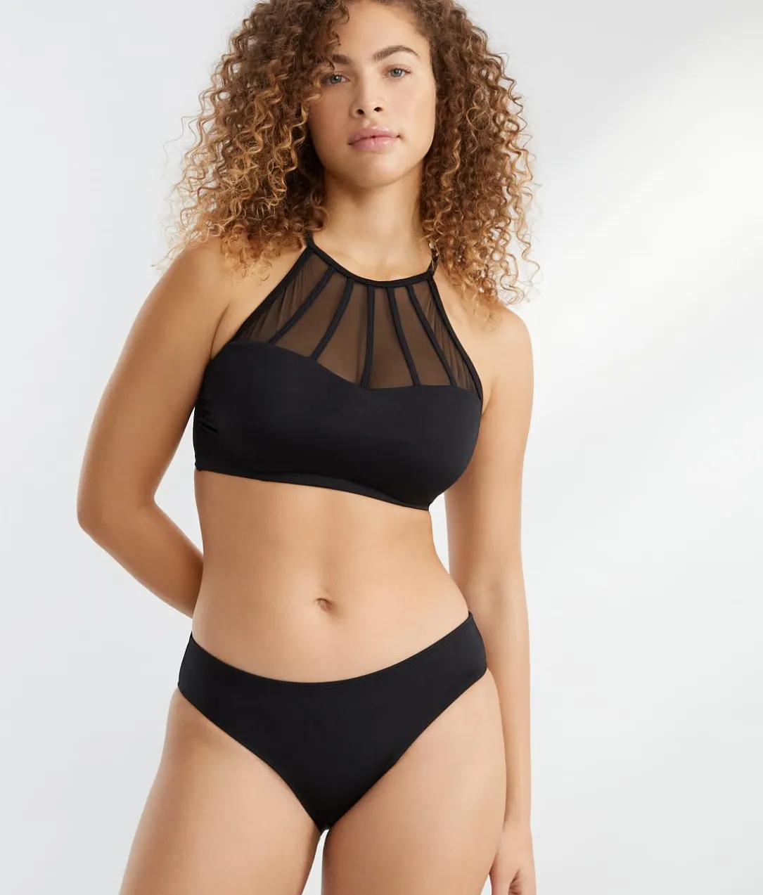 Space High Neck Bikini Top