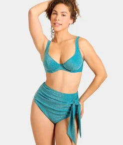 Sparkle High-Waist Bikini Bottom