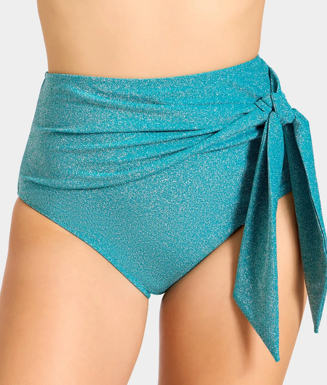 Sparkle High-Waist Bikini Bottom