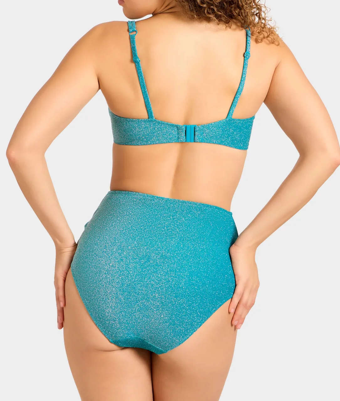 Sparkle High-Waist Bikini Bottom