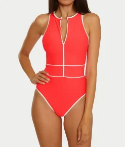 Sport Mode High-Neck One-Piece