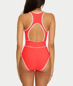 Sport Mode High-Neck One-Piece