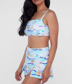 Square Neck Underwire Bralette Bikini Top