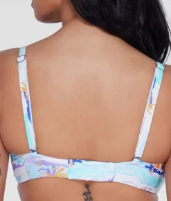 Square Neck Underwire Bralette Bikini Top