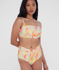 Square Neck Underwire Bralette Bikini Top