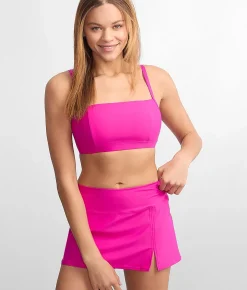 Square Neck Underwire Bralette Bikini Top