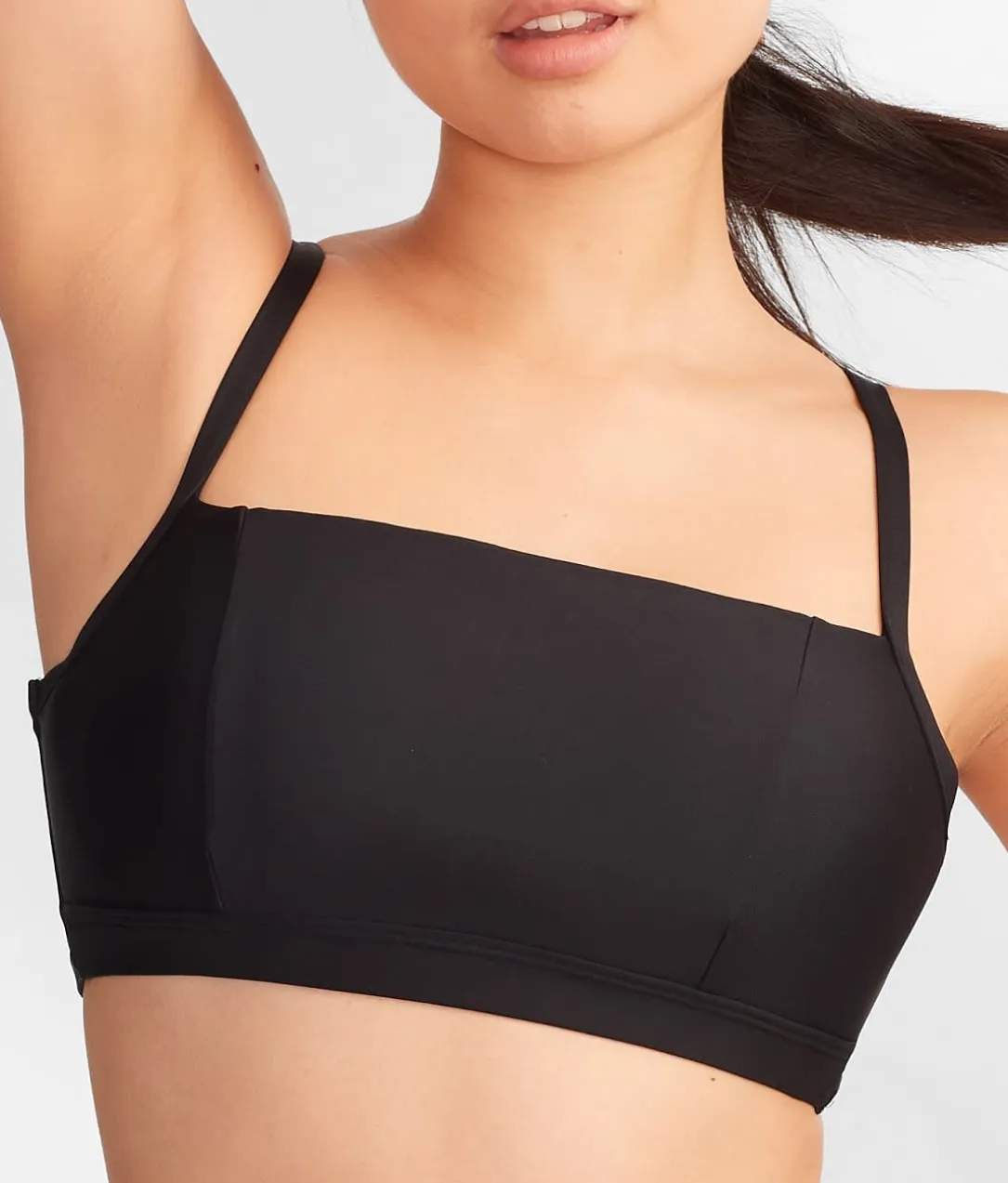 Square Neck Underwire Bralette Bikini Top