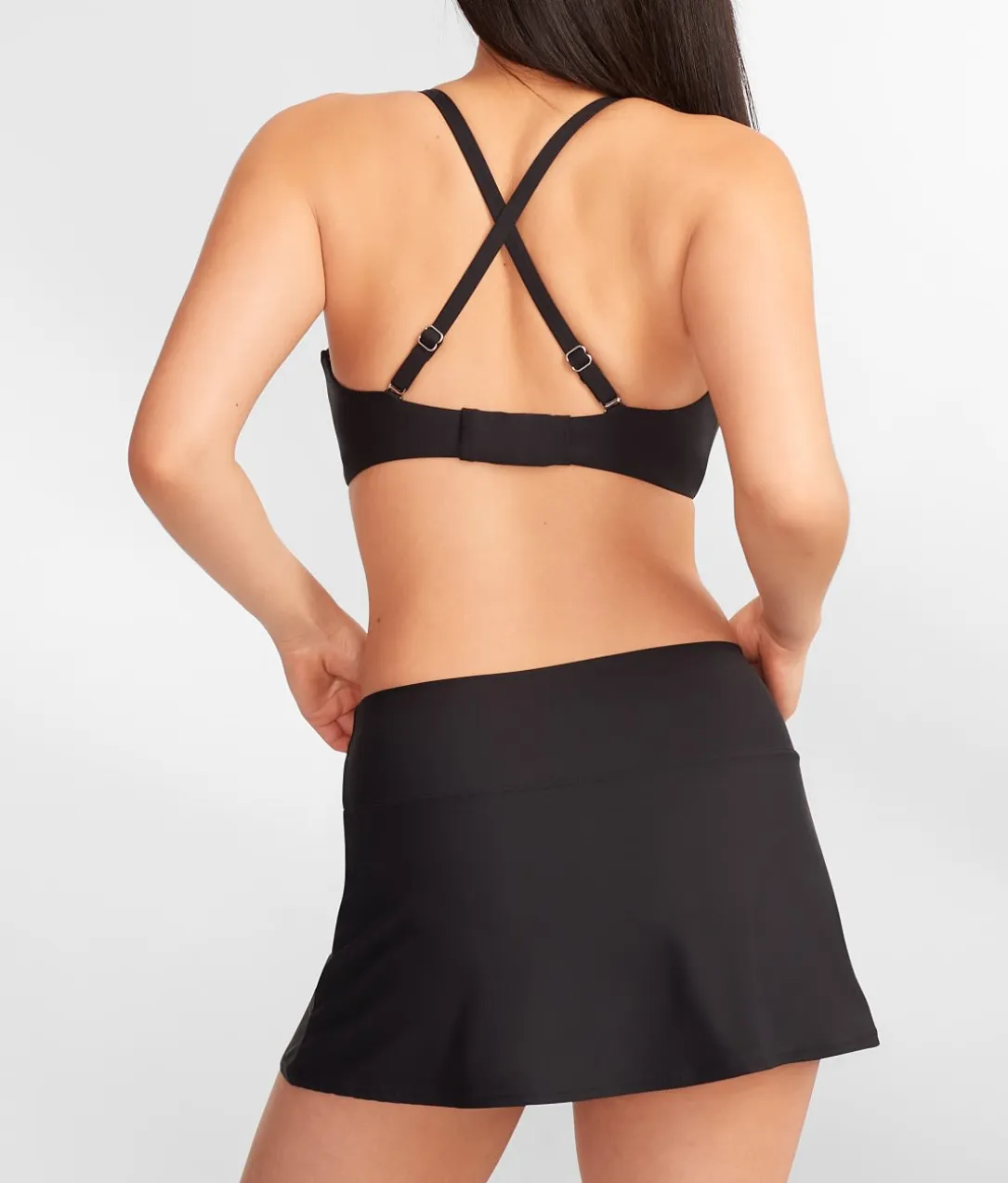 Square Neck Underwire Bralette Bikini Top