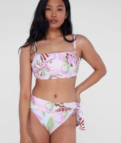Square Neck Underwire Bralette Bikini Top