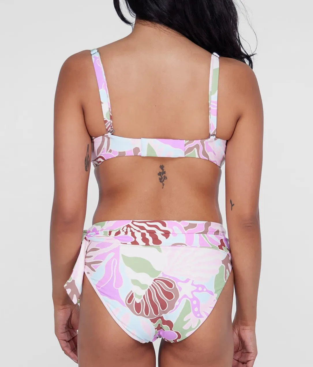 Square Neck Underwire Bralette Bikini Top