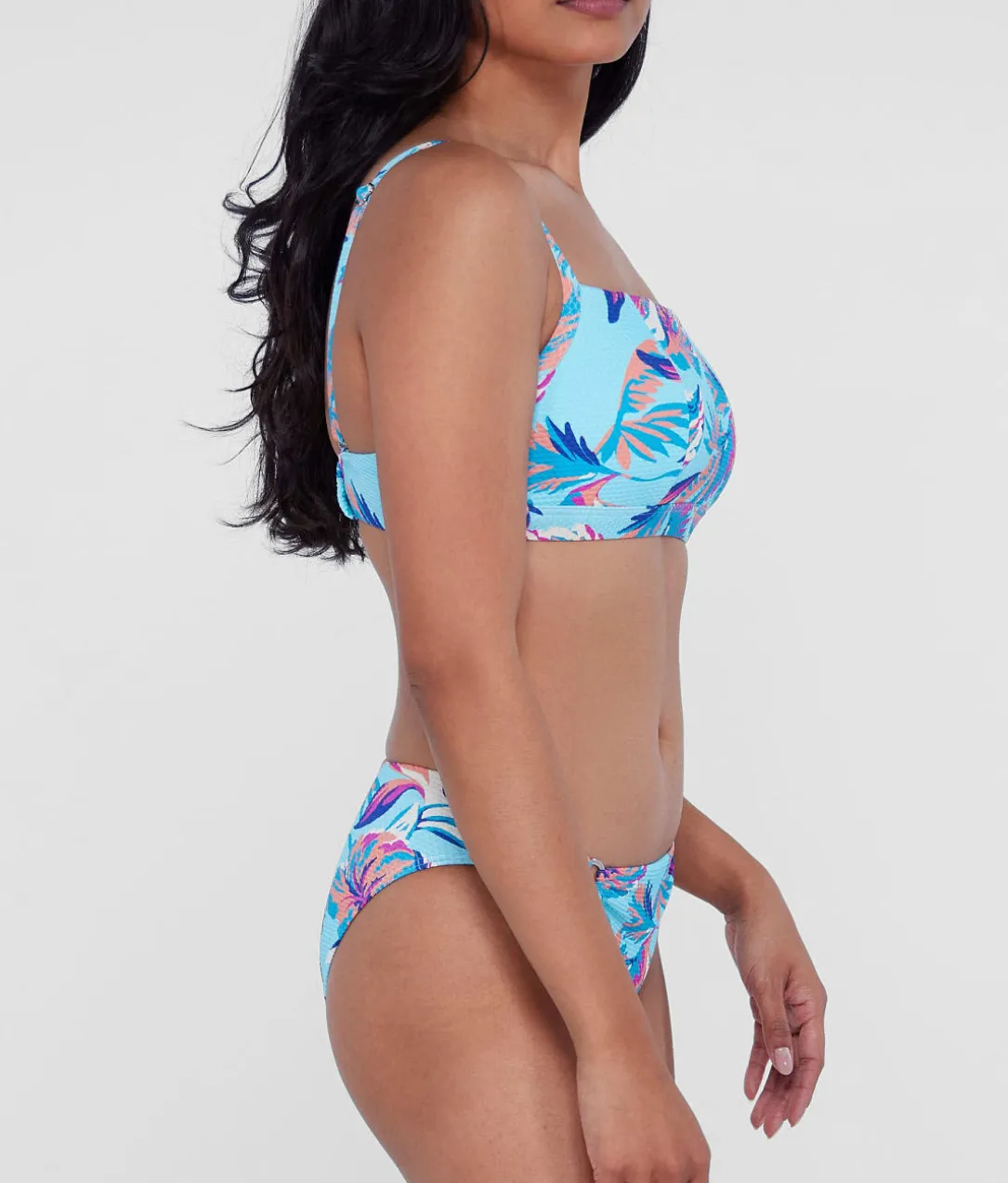 Square Neck Underwire Bralette Bikini Top