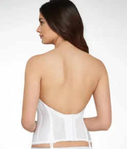 Strapless Plunge Backless Bustier