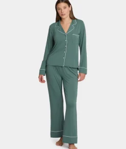 The Cooling Piped Pajama Set