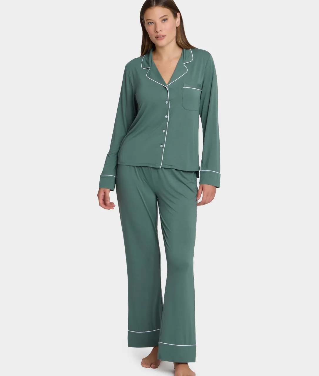 The Cooling Piped Pajama Set