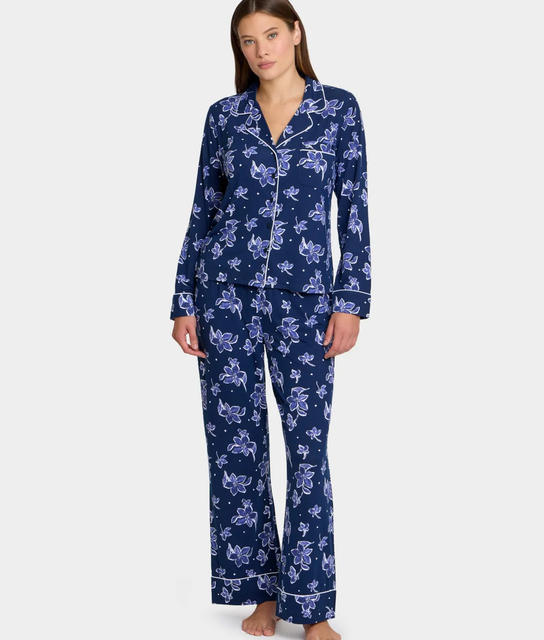 The Cooling Piped Pajama Set
