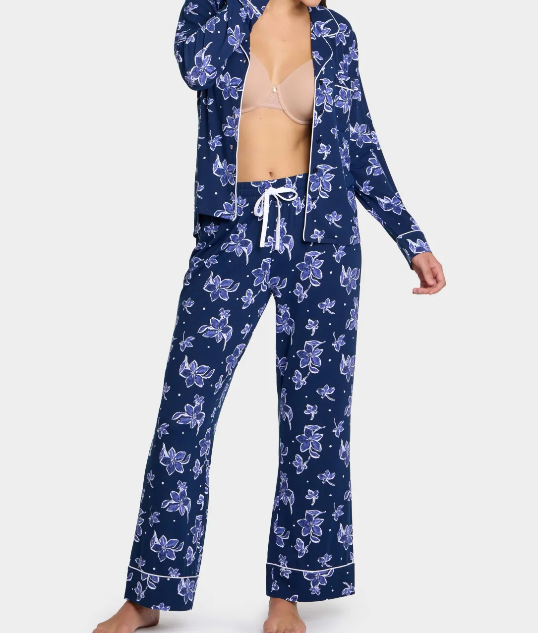 The Cooling Piped Pajama Set