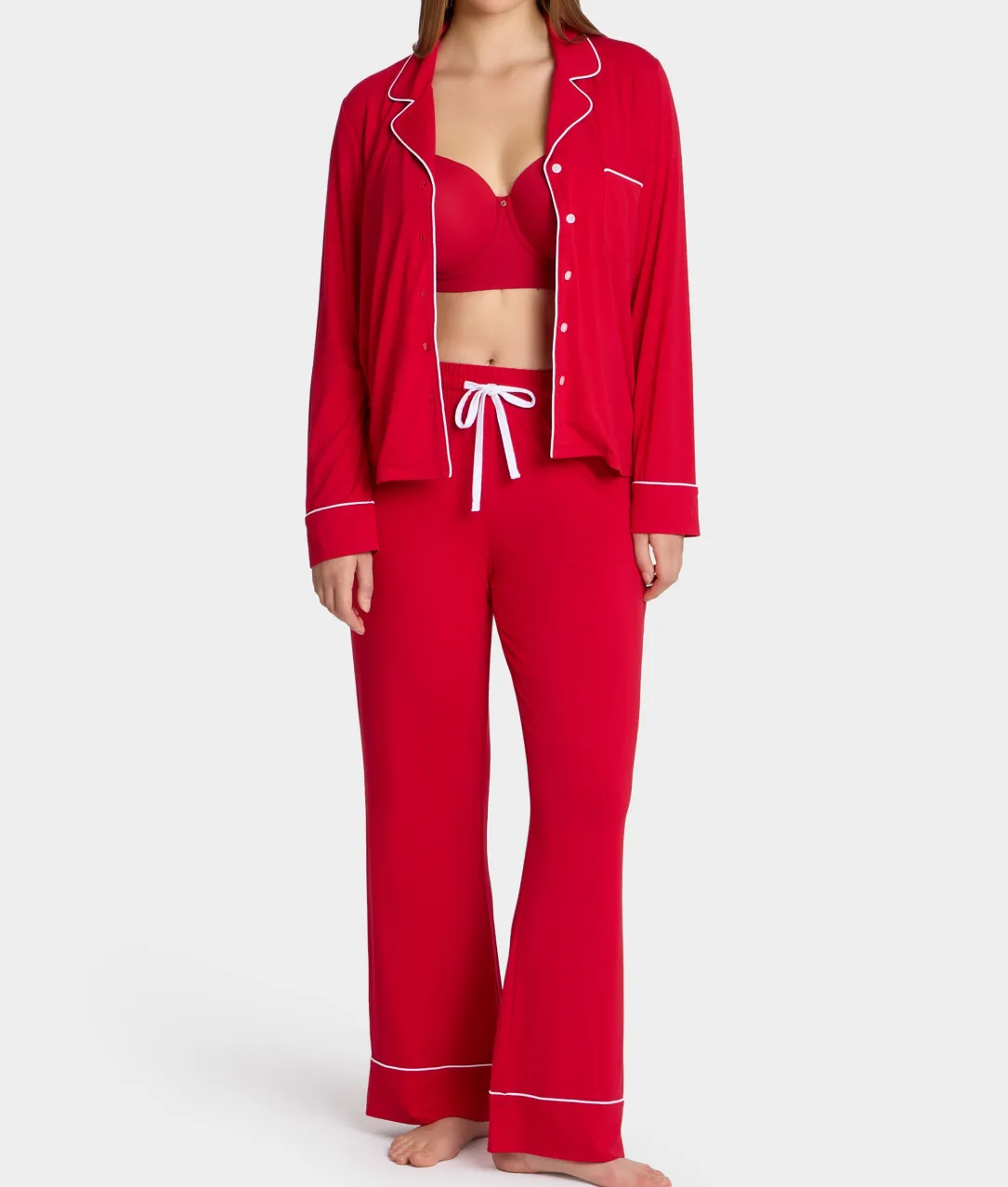 The Cooling Piped Pajama Set