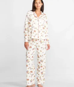 The Cozy Brushed Cotton Printed Pajama Set