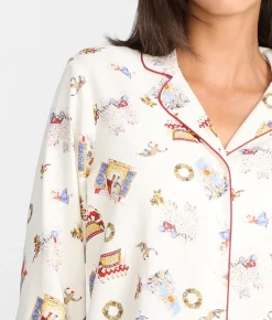 The Cozy Brushed Cotton Printed Pajama Set