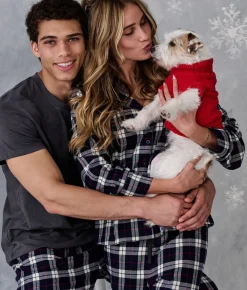 The Cozy Plaid Men's Brushed Cotton Pajama Set