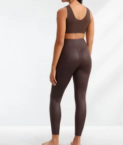 The Faux Leather High-Waist Leggings