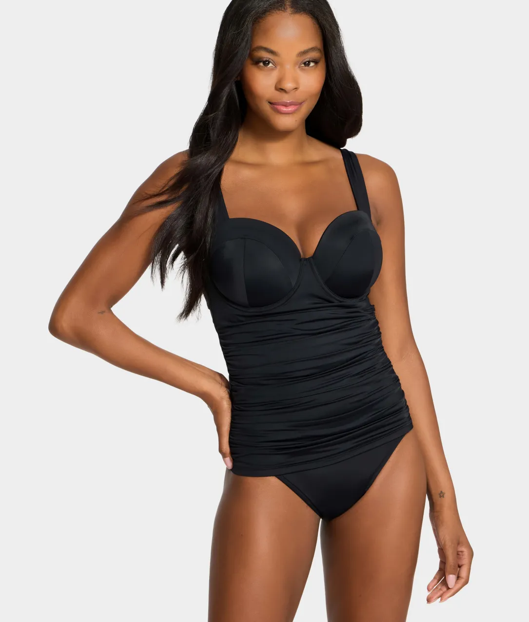 The Slimming Balconette Underwire Tankini Top