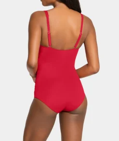 The Slimming Cross-Over Underwire One-Piece Swimsuit