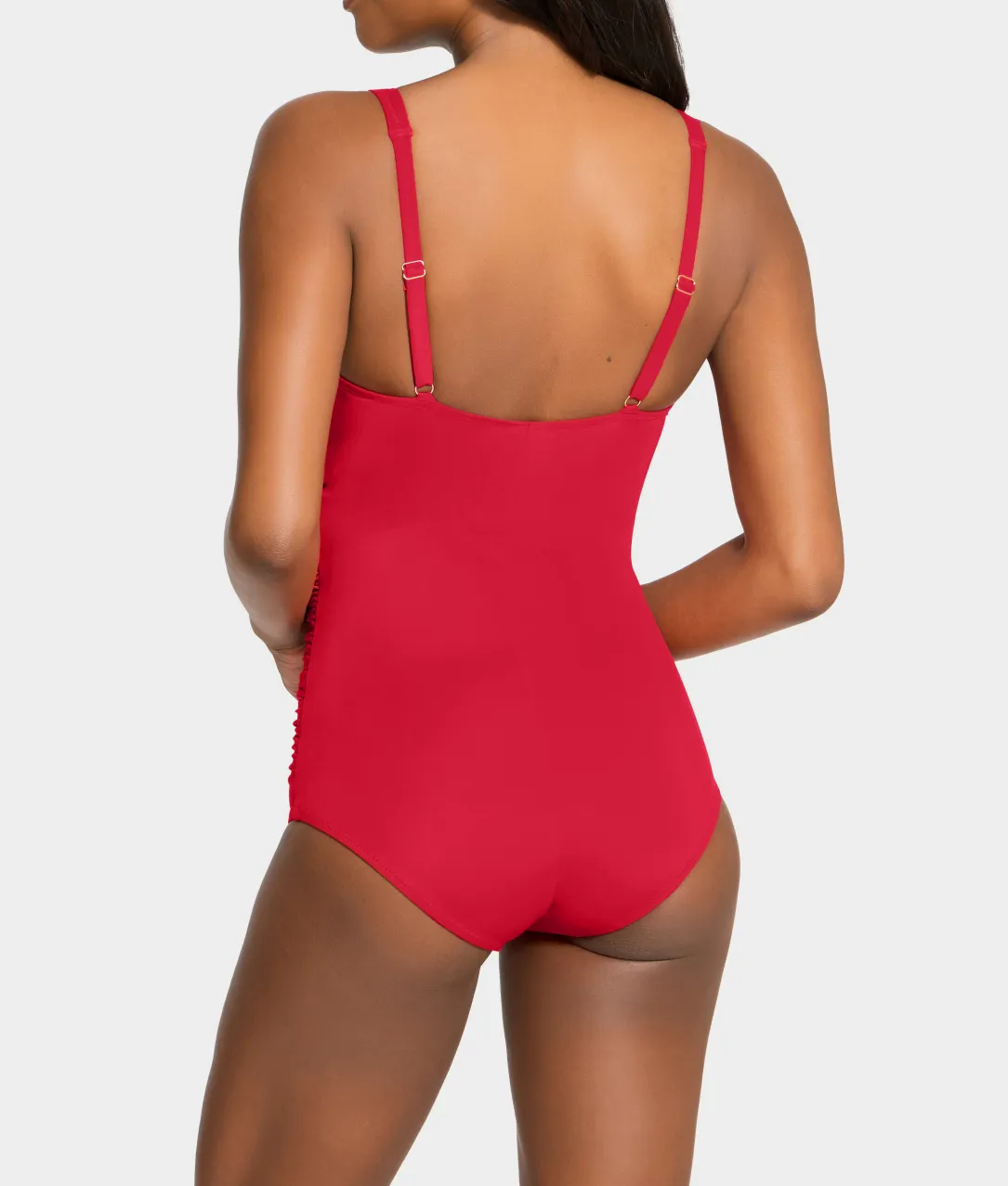 The Slimming Cross-Over Underwire One-Piece Swimsuit