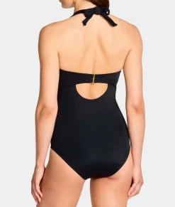 The Slimming Halter Underwire One-Piece Swimsuit