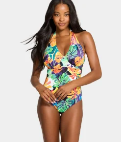 The Slimming Halter Underwire One-Piece Swimsuit