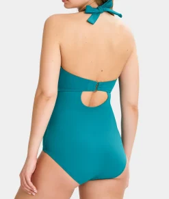 The Slimming Halter Underwire One-Piece Swimsuit