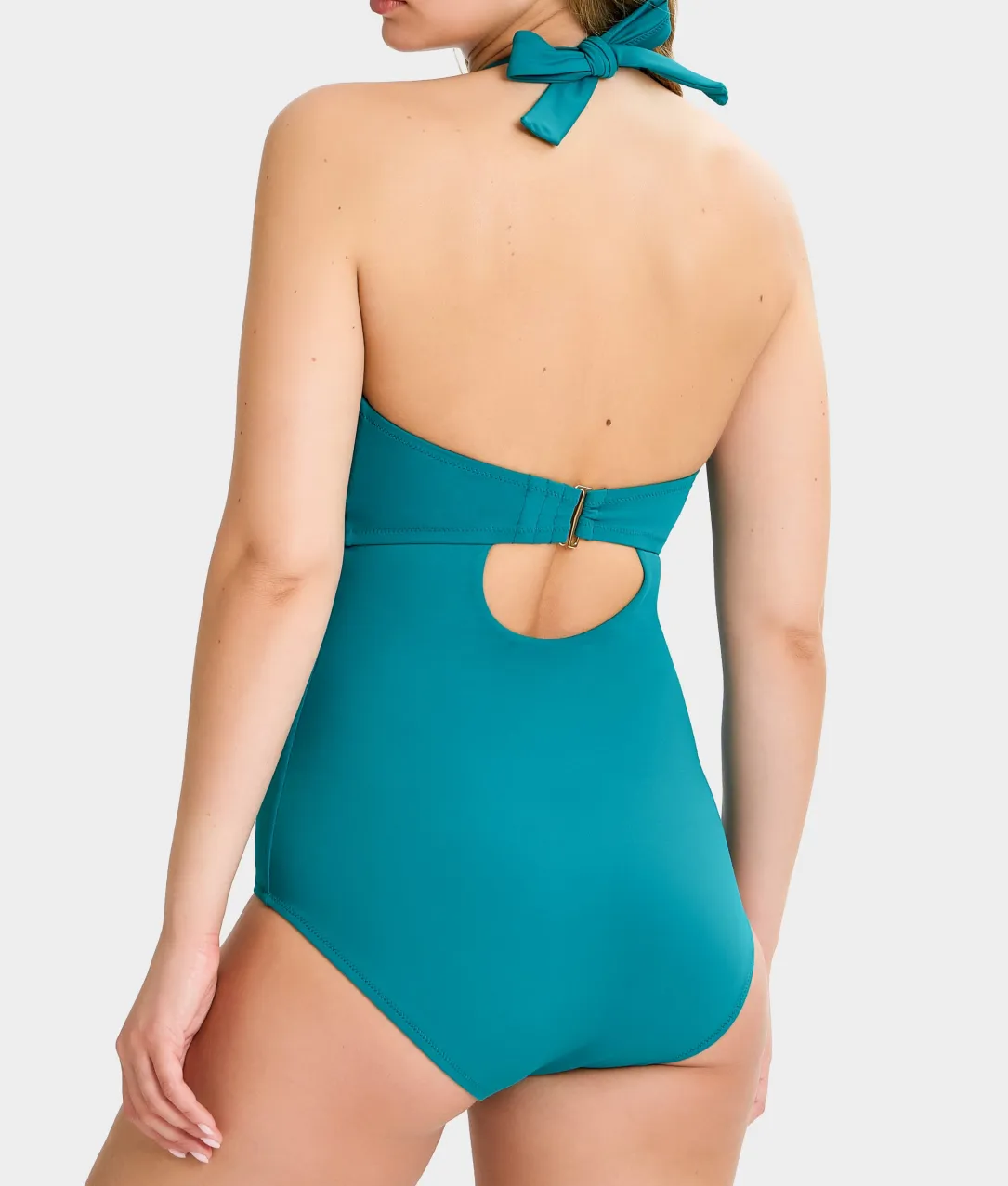 The Slimming Halter Underwire One-Piece Swimsuit
